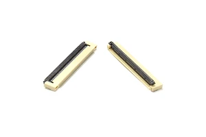 ZFPC SMT Right Angle Phosphor Bronze 1.5H 0.60W 10~60pin Tin Finish FFC FPC (Flat Flex) Connectors 857BXXPTX-43_0.5ph Tape&Reel