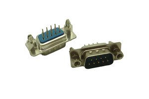 D-sub 9 Pin Panel Mounted Industrial Standard Straight Male Connector