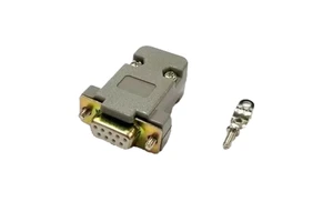 Female D-Sub Cable Mount Connector with Plastic Cover & Hardware DB9 Other Connectors Product Category