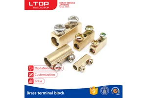 Automotive Brass Terminal Blocks Board with Assembled Brass Screw Terminals