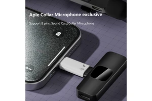 USB C to 8 Pins DC Multiport Converter Adapter Type-C Connector Plug for Lavalier Microphone and Mobile Phone OTG Charging