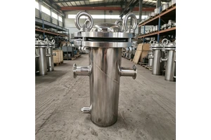 HENGFENG Stainless Steel Flange Joint Straight Flat Bottom Pipeline Basket Filter Pump Sewage Treatment Plant 1 Year Warranty