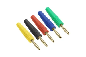 Best Price 2MM Mini Banana Plugs Gold Plated Plug Connectors for Electronics Yellow Black Red Blue Green