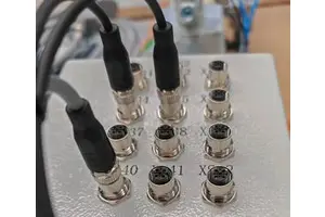 Baymrs Installation Behind the Board M12 Male/Female Power Panel Connectors 5 Pin a B Coded IP67 Rated 4A 60V