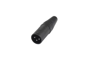 Black Nickel Plated XLR Cable Mount 3pin Audio Video Connector Long Life Plugs Sockets with Male Speakon Audio Video Connectors