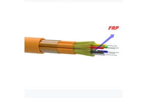 1.6mm-4.0mm Qfrp Central Strength Member Fiber Optic Cable Flat Frp