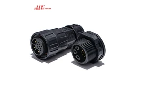LLT 3+9 Pin M25 Aviation Male Female Panel Mount IP68 Waterproof Plug 2 3 4 5 6 8 Pin Power Signal Panel Connector