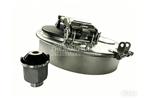 20" Aluminum Manhole Cover Assembly with Steel Clamp Ring