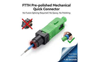Durable FTTH SM Fiber Optic Quick Connector SC PC UPC for Fast Termination