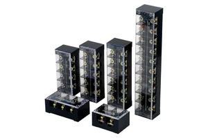 TBC-10A/20A/30A/50A/60A/100A/200A 600V Single Layer Dual Row Screw TBC Terminal Blocks Electrical Wire Block Combinable Type