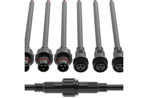 M12 Aviation Waterproof Connector Cable 2-8 Pin Male to Female Docking Made of Copper and Plastic for Power Cable