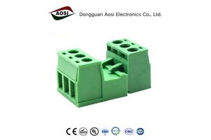 AOSI Bornier Brass Screw PCB Terminal Block Connector 2EDGKR-5.08mm Assortment Kit 2Pin 3Pin 4Pin 5Pin Automotive 24-12AWG Cable