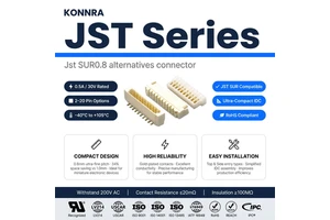 Custom Wearable Device Harness 0.8mm Pitch Wire to Board Connector Equivalent to JST SUR 2 Pin to 20 Pin Assortment