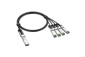40G QSFP+ 4x10G SFP+ Breakout Twinax DAC 1m 30AWG OM3/OM4 Direct Attached Cable Passive Qsfp-4SFP10G-1M Electronic Applications