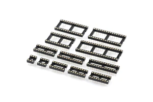 Round Hole IC Socket Connector Integrated Circuit Socket Microcontroller Base DIP 6 8 14 16 18 20 24 28 40 Pin Sockets