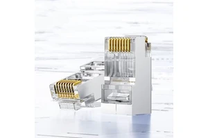 Ethernet RJ45 Network Cable Plug Connector CAT6 Shielded Metal Crystal Head