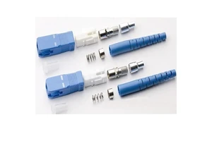 Factory Outlet SC\/PC blue Single Mode Simplex 3.0mm Fiber Optic Connector SC\/UPC Connector with ferrule