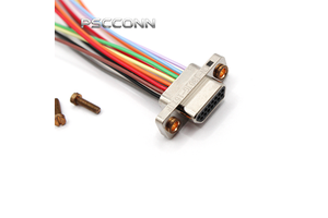 PSCCONN Industrial-grade J30J D-Sub Connector 9 15 25 51 Pin Micro Rectangular Electrical Connector With Aluminum Alloy Shell