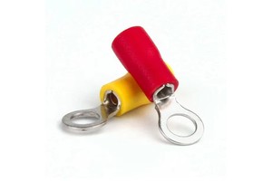 Hot Selling Ring Terminal Lug Copper Material PVC Sleeve RV1.25 - 5.5 Ring Terminal Insulated Terminal Connectors