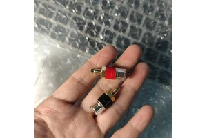 Banana Connector 4mm Thread Small Amplifier Speaker Spade Banana Plug Socket Connector Terminal Binding Post