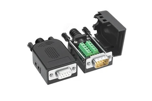 D-SUB 9 Pin Male Female Plug RS232 Cable for Adapter Scanner 9pin Wire Solderless Connectors Db9 Connector