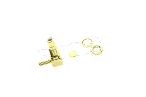 90 Degree Elbow SMB Male RF Coaxial Connector for RG174 Coaxial Cable