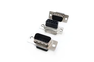 9 Pin D-SUB VGA Connector High Current Combo Female and Male D-Sub Mixed Contact Connectors