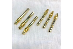 Customized Round Banana Plug Various Sizes 24K Gold-plated Brass High-power Male Mini 2mm 3.5mm 4mm 5mm Connector PCB Adapter