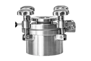 Round Outward Manhole With Sight Glass With Pressure Sanitary Grade 304/316L Stainless Steel