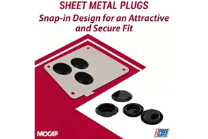 Snap-in Auto Body Black Plastic Injection Molded Hole Plug Button Flush Mount Sheet Metal Plug SMF10 MOCAP