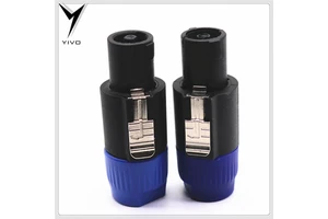 YIVO XSSH Audio Hifi DIY Microphone Video Speakon Nickel Plating 4 Pins Audio Adapter Plug Conector XLR Audio System for KTV