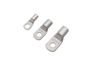 LeiXinTe SC Series Non-Insulated Tin Plated Copper Ring Cable Lug Terminals with Aluminium/Brass/Plastic Options 12V Rated
