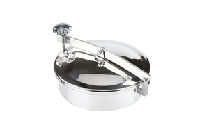 CNJS Food-Grade Stainless Steel 304/316L Sanitary Beverage Processing Manhole Cover Smooth Surface Circular Elliptic Manway