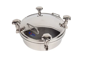 Stainless Steel Wheel Round tank Manway tank Door Manhole Cover with Glass Sight Door Gate Cover tank Fittings