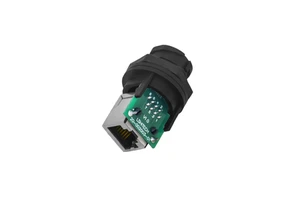 Lshitech Rj45 Connectors Pass Through Network Interface Pcb Panel Socket Female Plug Waterproof Ethernet Rj45 Connector