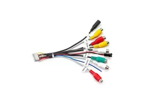 Customized Connector RCA Adapter Reversing Camera Video Input Video Wiring Harness Cable