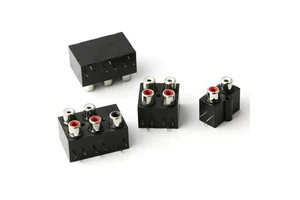 Wholesale RCA Jack Barrel Female RCA Coupler Connector AV Rca Audio Socket