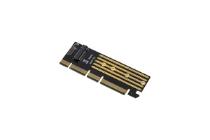 High Speed Desktop/Server Motherboard Connection Card PCI Express 3.0 16X Male Female U1/U2 Riser with M.2 NVMe Support Stock