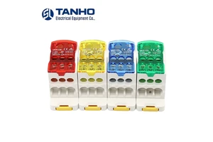 TANHO Terminal Block UKK 80A 125A 250A 400A 500A Din Rail Distribution Block Junction Box UKK