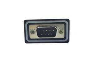 Waterproof 9 Pin D Sub Male Connector Right Angle Through Hole for PCB