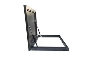 Customized Modern Stainless Steel Durable Invisible Manhole Covers with Support Rods for Hotel Outdoor Ground Cellar Use