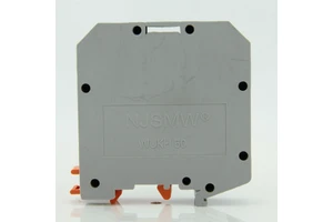WUKH50 Screw Type High Current Feed Through Terminal Block with Brass Contacts 2-Pole 105A Max Continuous Amp for Industrial Use