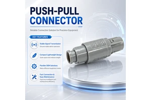 Yellow Color Ring 2P 18 Pin Solder Terminal Socket Plastic Push Pull Circular Connector For Medical Ultrasound Transducer