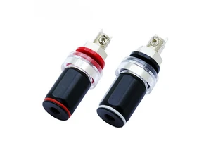 HIFI Copper Banana Plug Panel Socket Electronic Speaker Terminal Binding Post High-Fidelity Connectors