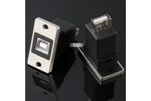 GIET USB B to USB a Connector Adapter USB Type B 2.0 Female Socket Connector 4PIN PCB Mounting Square Printer Port Special Jack