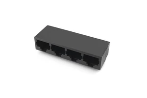 HAXN Ethernet Connectors 9903 10P8C 1*4 W/O Shield Stable Performance Round Pin RJ45 Connector