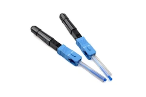 SC APC Connector Integrates with the Blue Quick Optical Fiber Quick Connector