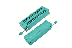 40P Locking IC Socket Narrow Body Live Socket Test Socket Microcontroller Base 40p Locking IC Block Electronic Components