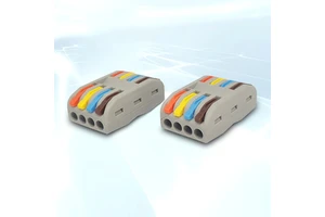 Terminal Blocks Connectors AP-2-4 4 in 4 Out Quick Connect Terminal Block 250V 32A Color-Coded Handles Home Automation Control