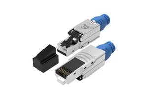 40Gbps 2000Mhz FTP Cat8 Tool Free Connector Ethernet Cat8 Cable RJ45 Cat8 Connector Modular Plug